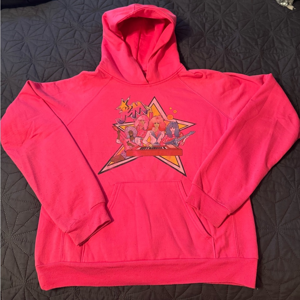 Jem And The Holograms hot pink juniors hoodie L